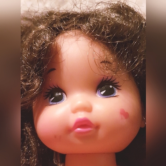 1988 Lil' Miss Makeup Doll Brunette Rock Star Roller Skater Mattel 7" Vintage - Picture 2 of 12